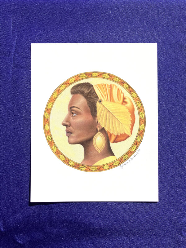 Lady with Elm Leaf