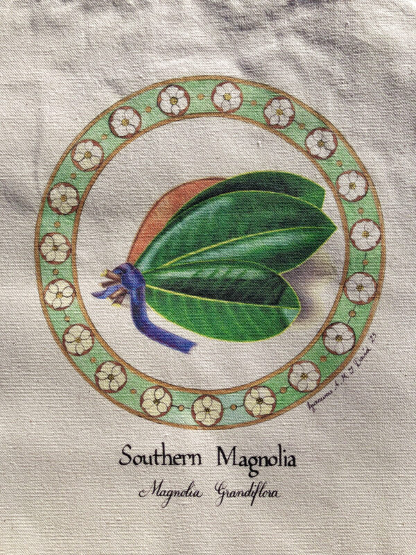 Southern Magnolia Leaves Tote Bag
